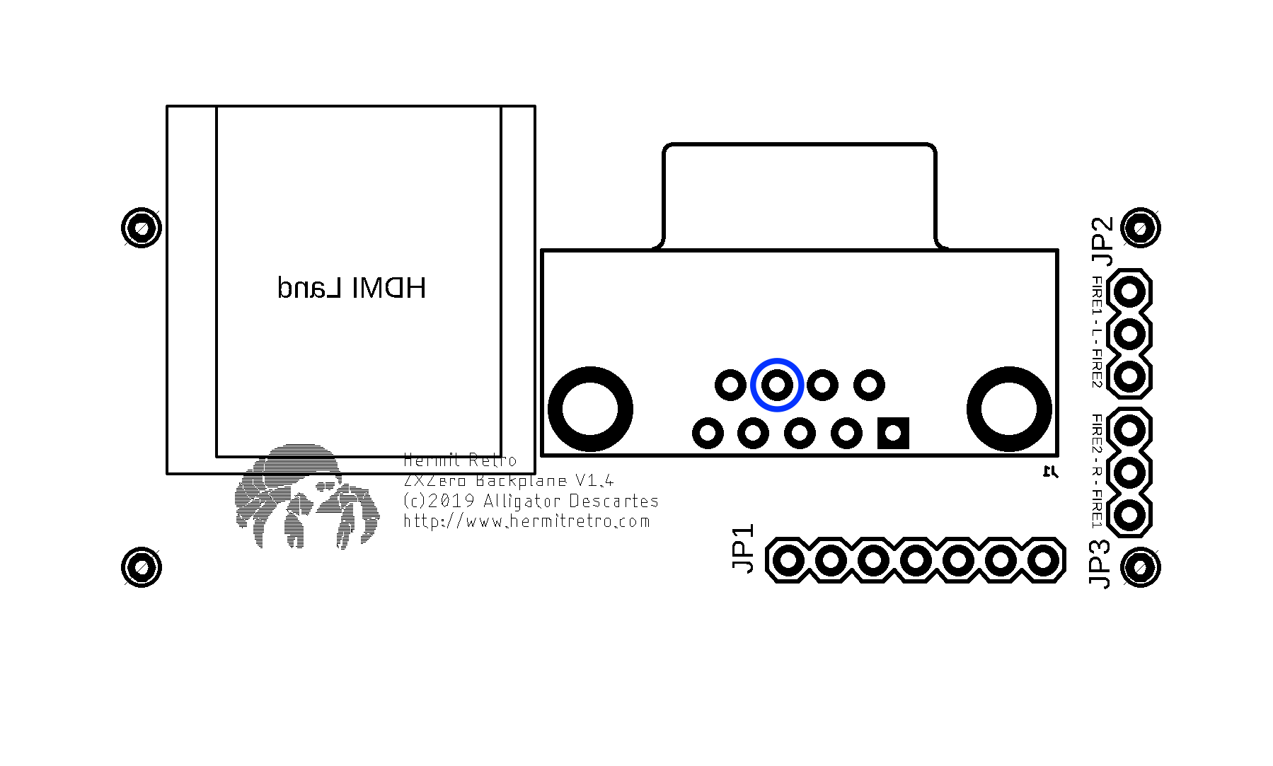 Hermit Retro ZXZero Backplane 5V Points